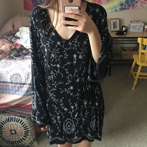BooHoo Black Flowy Dress